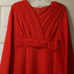 Red Long Evening Gown